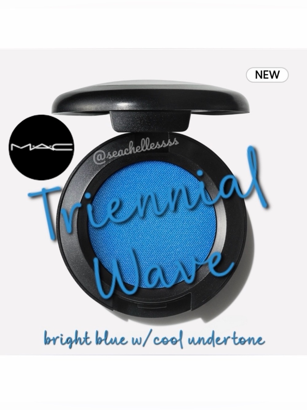 MAC Triennial Wave Bright Blue Cool Undertone Eyeshadow Brand New In Box